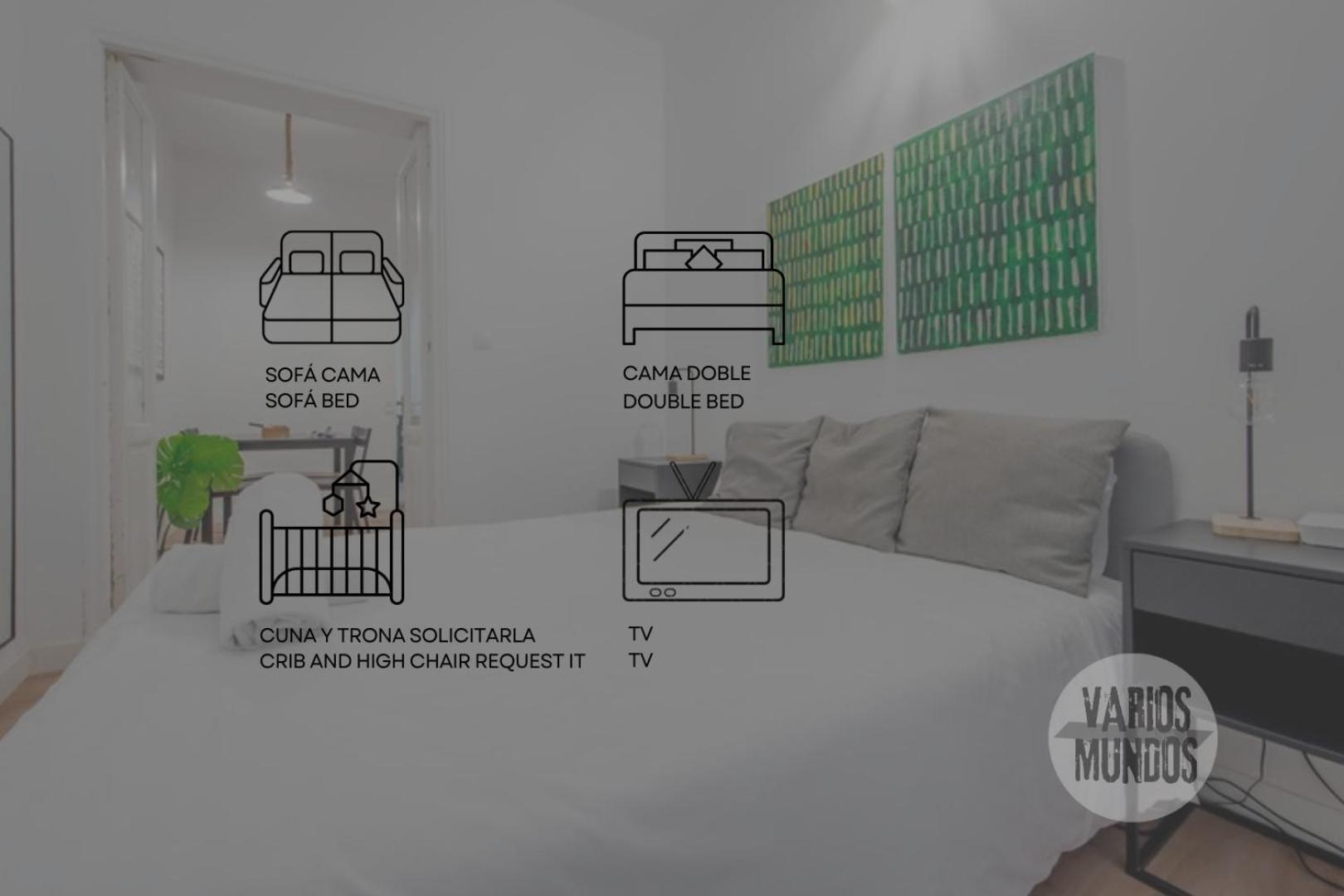 C-Cabeza Cool Apt Para 7 Al Lado De Tirso De Molina E1 Madrid Luaran gambar